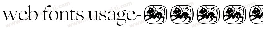 web fonts usage字体转换